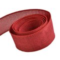 Papillon Ribbon & Bow Papillon Ribbon & Bow R097035-38-BURG-50YD 1.5 in. 50 Yards Grace Linen Ribbon; Burgundy R097035-38-BURG-50YD